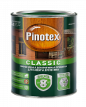 Пропитка для древесины декоративно-защитная красное дерево (0,9л) Classic Pinotex Plus