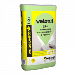Шпаклевка "Weber Vetonit LR+" финишная для сухих помещений (22кг)