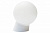Светильник НББ E27, 60Вт, 230В, IP20, наклонное основание, шар, белый пластик