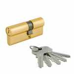 Цилиндровый механизм Л-90 (55-35) ключ-ключ, англ. ключ, латунь