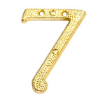 Номер дверной "7" золото