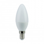 Лампа светодиодная "свеча" C37-5Вт, 4000К, 220В, E14, хол. белый свет