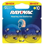 Батарейка воздушно-цинковая RAYOVAC 10 (PR70) Acoustic 105mAh д/слух.аппаратов бл/6