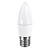 Лампа светодиодная "свеча" C37-5Вт, 4000К, 220В, E27, хол. белый свет